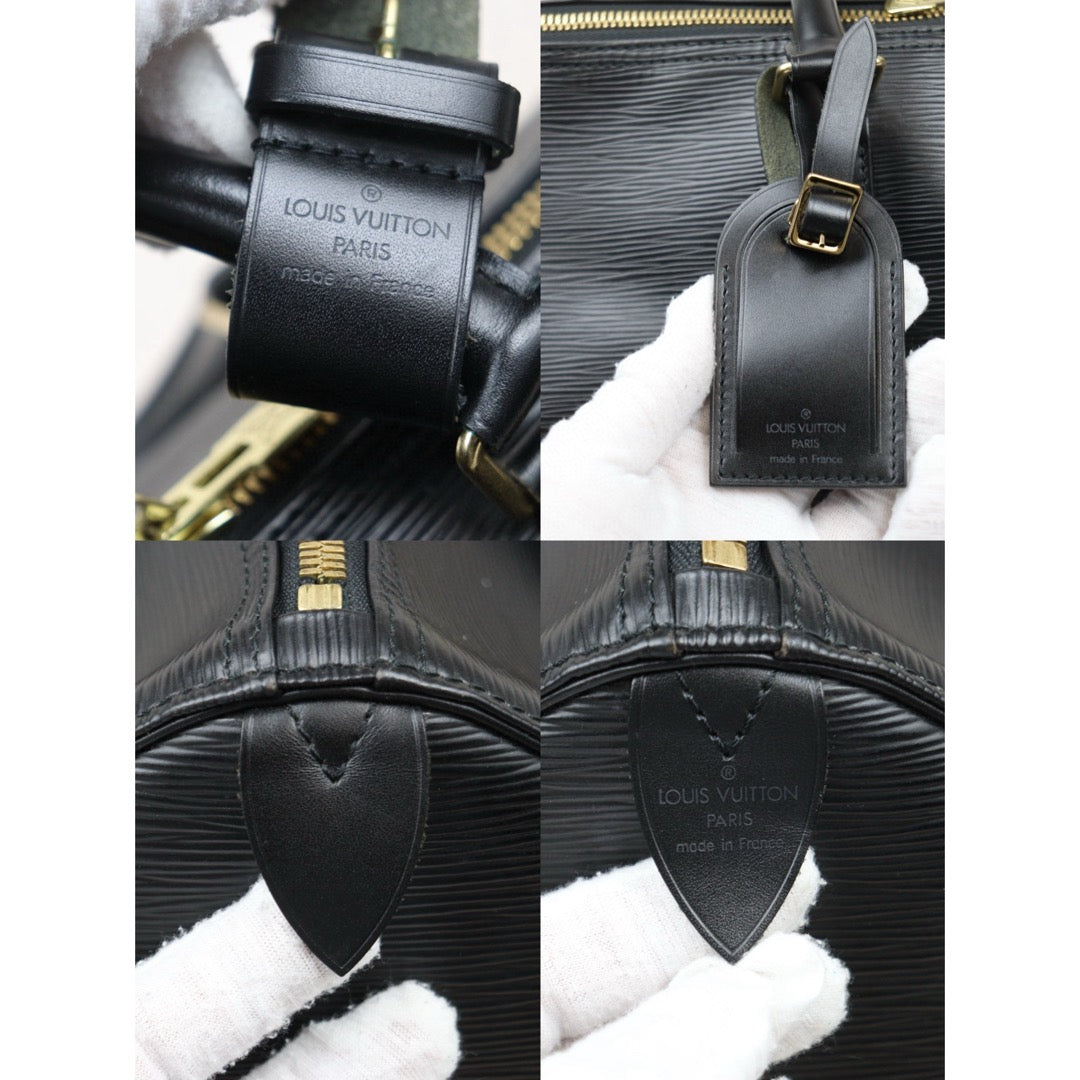 Good ( Rank AB)｜ LV Epi Keypol Bandrière 45 Black Hand Bag｜24122708