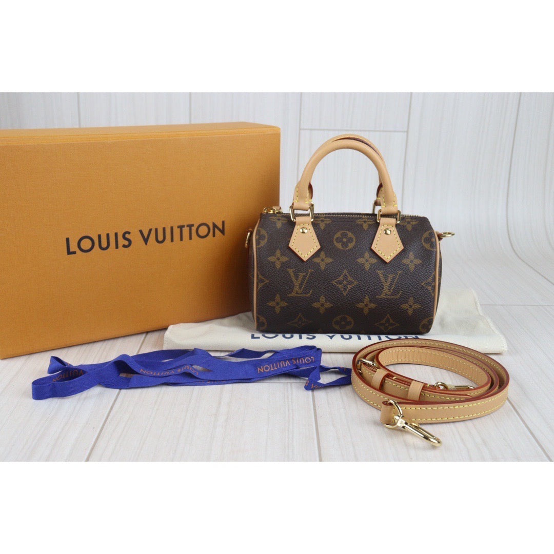 Rank A｜ LV Monogram Nano Speedy Handbag Shoulderbag ｜23083109