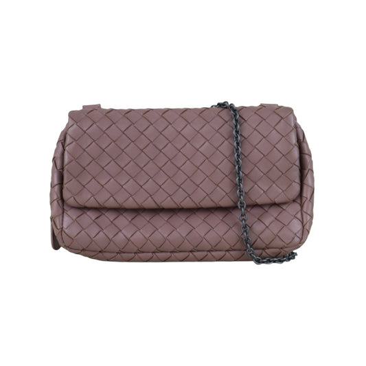Include Entrupy Certificate of Authenticity｜Good ( Rank AB)｜ Bottega Veneta Lamb Skin Chain Shoulder Bag Cameo Brown｜S26053010