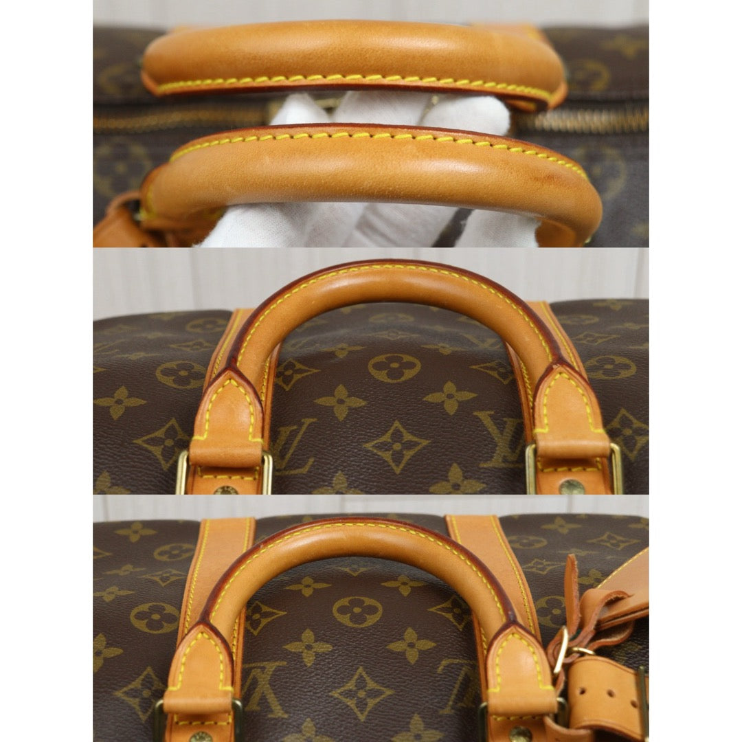 Include Entrupy Certificate of Authenticity｜Good ( Rank AB) ｜ Louis Vuitton Monogram Keepall Bandouliere 45 Handbag｜26031607