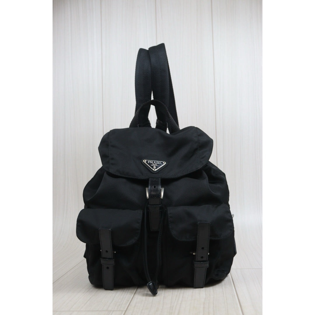 Include Entrupy Certificate of Authenticity｜Good ( Rank AB) ｜Prada  Nylon Black Backpack Small｜26071503