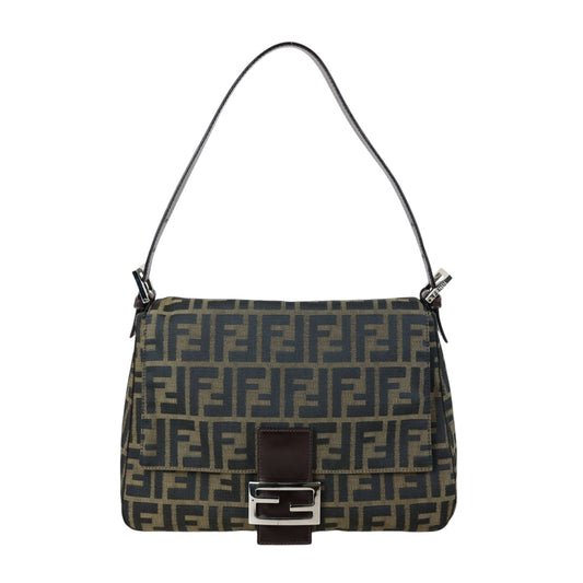 Include Entrupy Certificate of Authenticity｜Very Good ( Rank A)｜ FENDI Zucca Mamma Baguette  Shoulder Bag  ｜X26042001