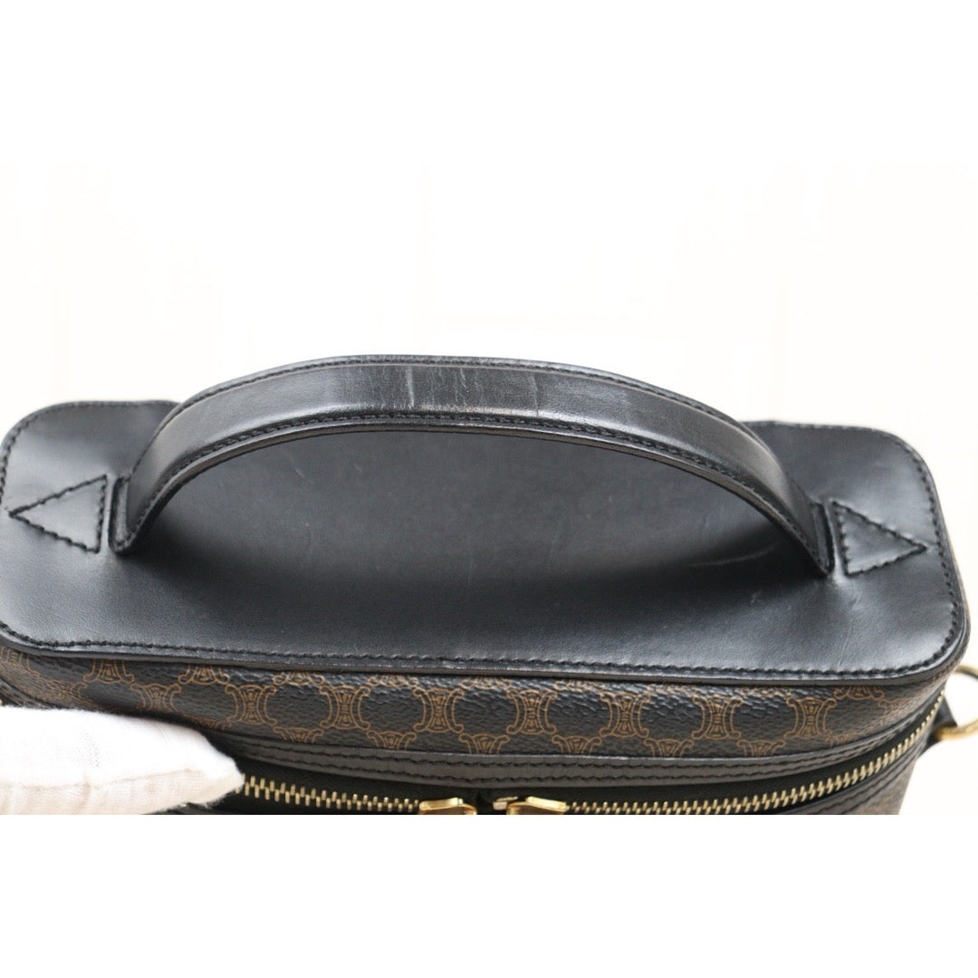 Very Good ( Rank A)｜ CELINE Macadam Vanity Handbag Shoulder Bag ｜25071708