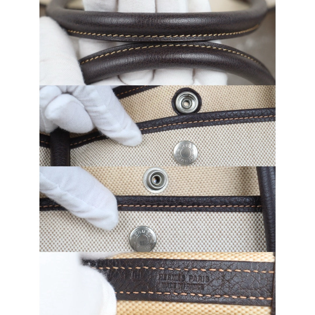 Very Good ( Rank A)｜ HERMES Garden Party PM Handbag □H Stamp Made In 2004 Year｜25101503