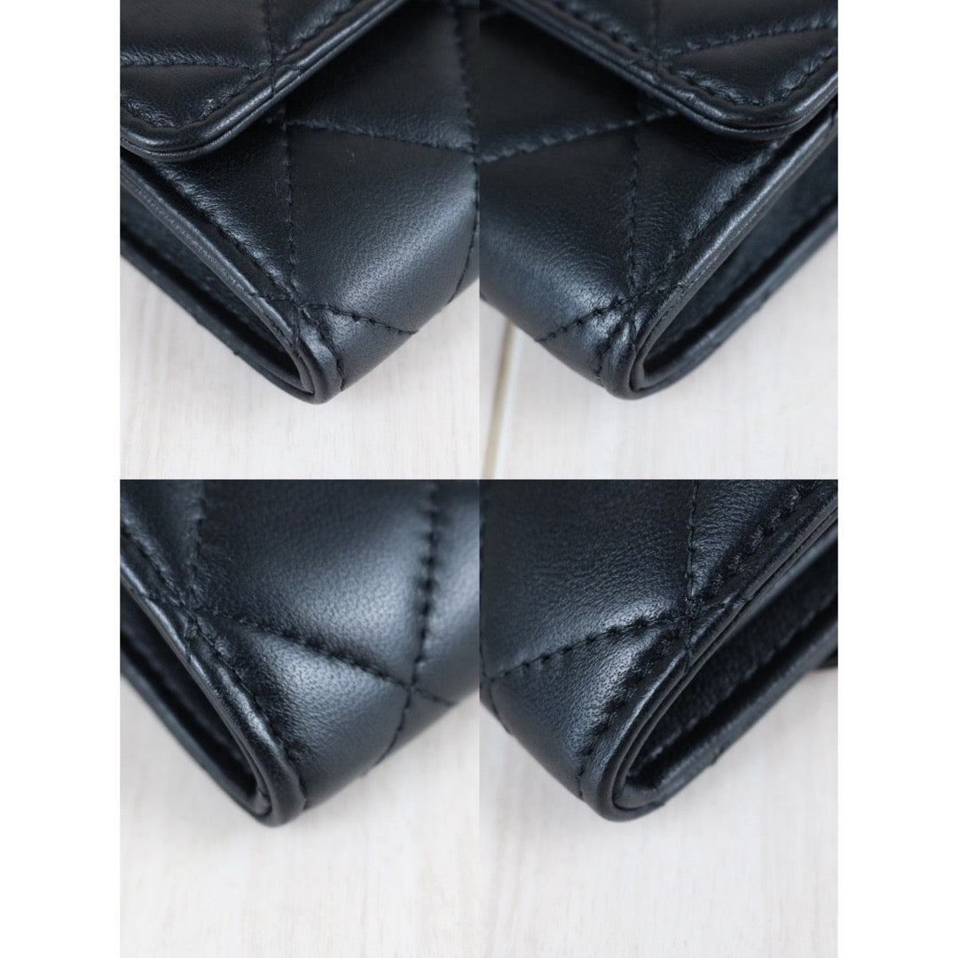 Include Entrupy Certificate of Authenticity｜Very Good（Rank A）｜CHANEL Lambskin Leather Matrasse Chain Mini Bag ｜S26070601