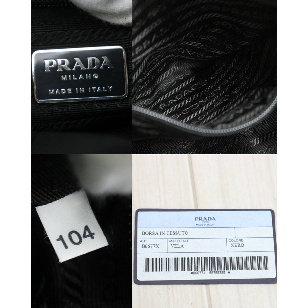 Include Entrupy Certificate of Authenticity｜Good ( Rank A)｜Prada  Nylon Black Backpack ｜26101602