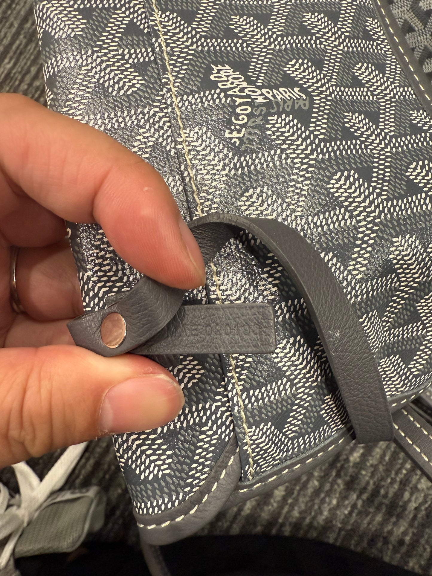 First installment 1/3｜Good ( Rank AB)｜ Goyard Saint-Louis GM Tote Bag Grey｜S24111213