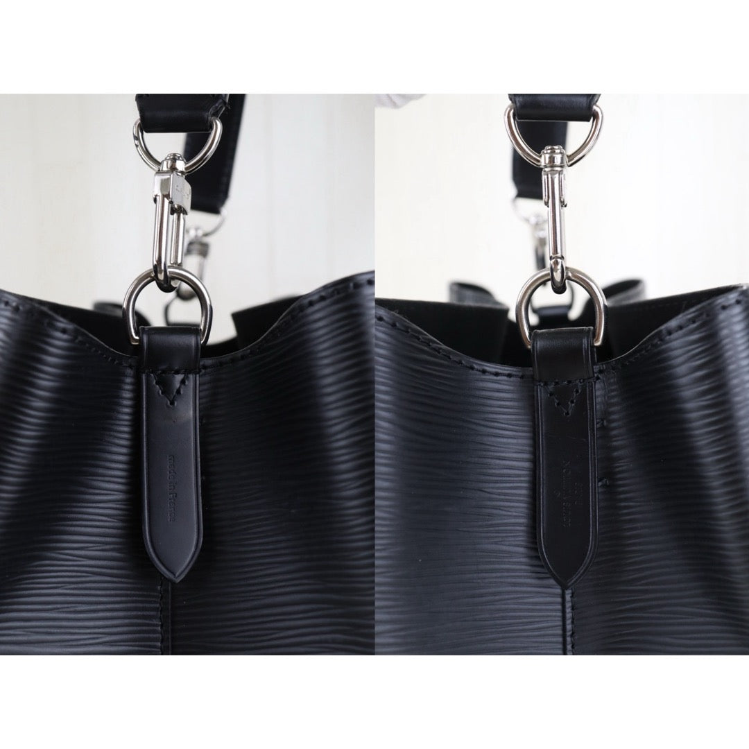 Include Entrupy Certificate of Authenticity｜Good ( Rank AB)｜Louis Vuitton Epi neo noe Drawstring Bucket ShoulderBag  Black  IC Chips Model｜S26083024