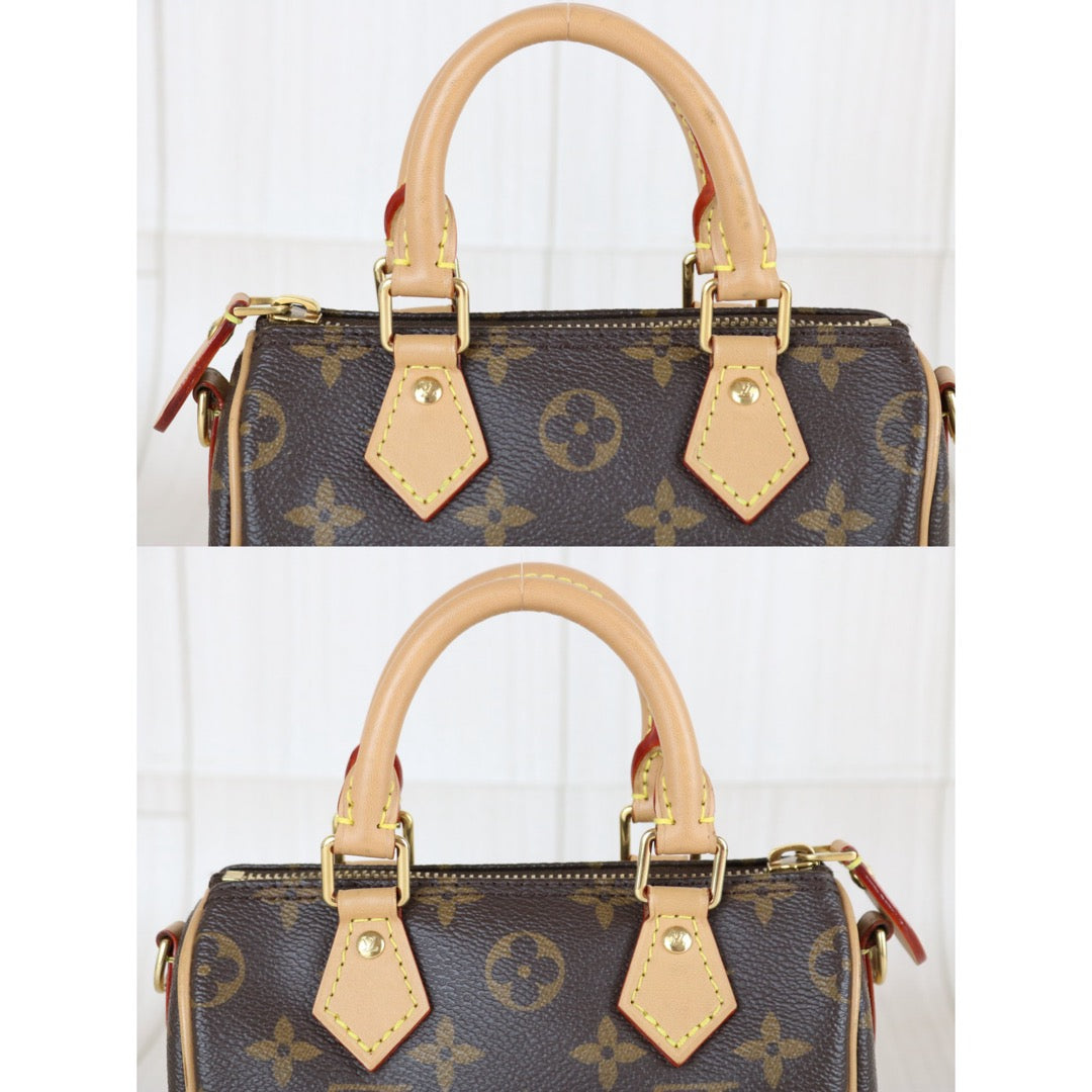 Very Good ( Rank A)｜LV Monogram Nano Speedy Handbag Shoulder Bag Current Model｜X25120601