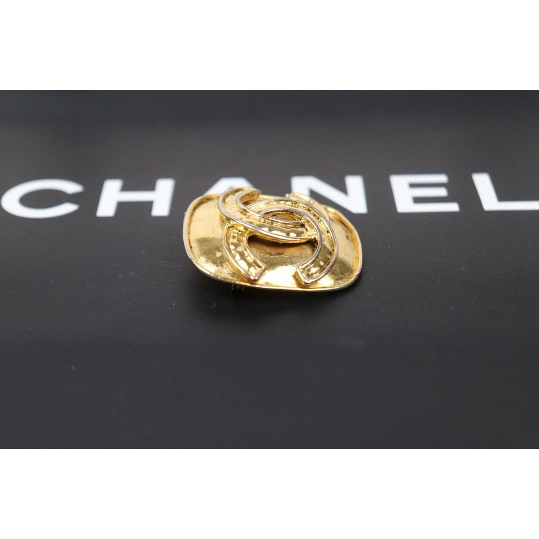 Good ( Rank AB)｜CHANEL Coco Mark Gold 24 Gold Brooch｜W24120913