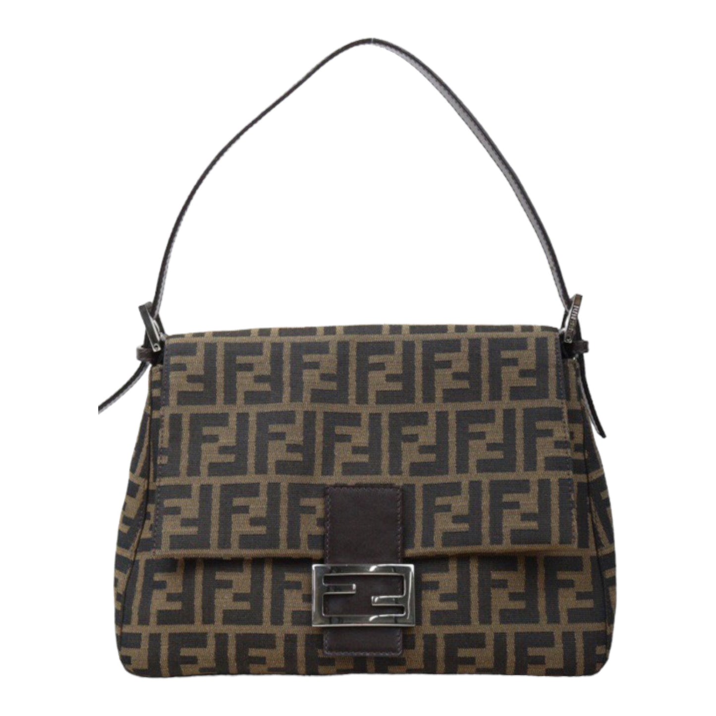 Rank A｜ FENDI Zucca Mamma Baguette Shoulder Bag ｜24062013