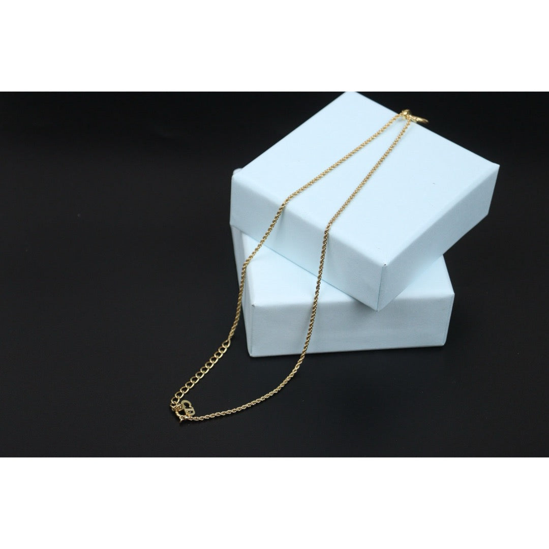 Very Good ( Rank A) ｜ Dior CD Necklace Gold Plated ｜V25070308