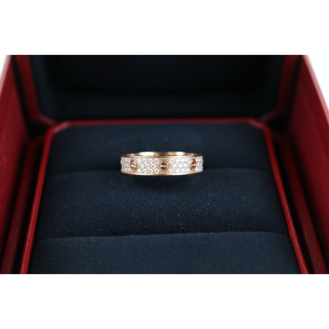 Very Good ( Rank A) ｜ Full Set Cartier Rose Gold Love Ring 58 Size ｜H25102401