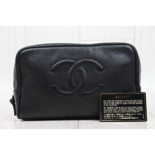 Very Good ( Rank A)｜ CHANEL Caviar Skin Vanity Handbag  Made In 1996～1997Year ｜25042101
