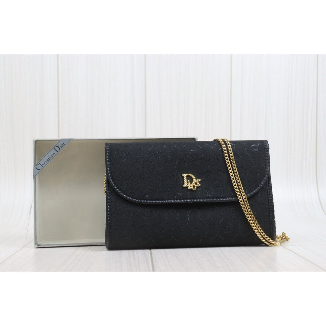 Include Entrupy Certificate of Authenticity｜Excellent（Rank SA）｜Dior  Honeycomb Canvas Chain Shoulder Bag ｜26100605