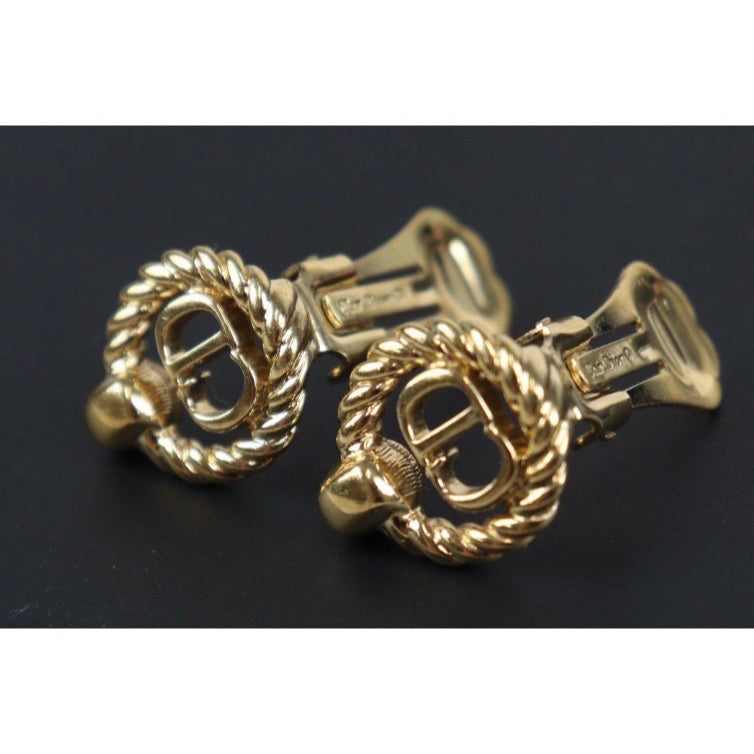 Rank A ｜ Dior CD Earring Gold Plated｜23100610