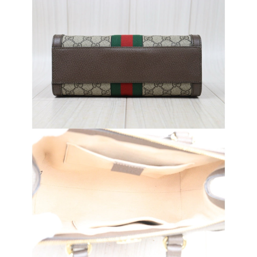 Very Good ( Rank A) ｜GUCCI GG Campus Brown Tote Bag With Shoulderstrap｜P24092410