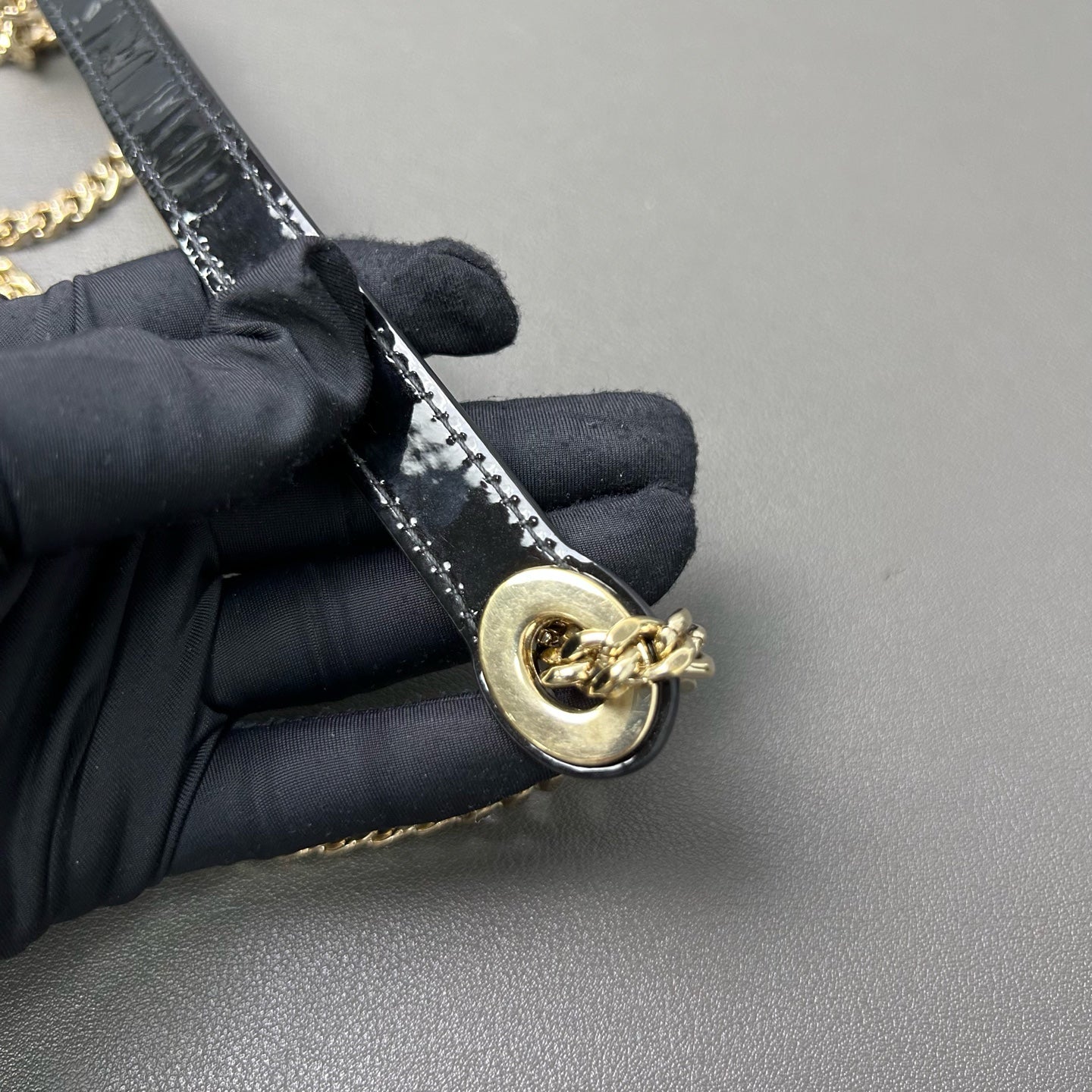 Dior Mini Lady Dior 2WAY Shoulder Bag Handbag Black