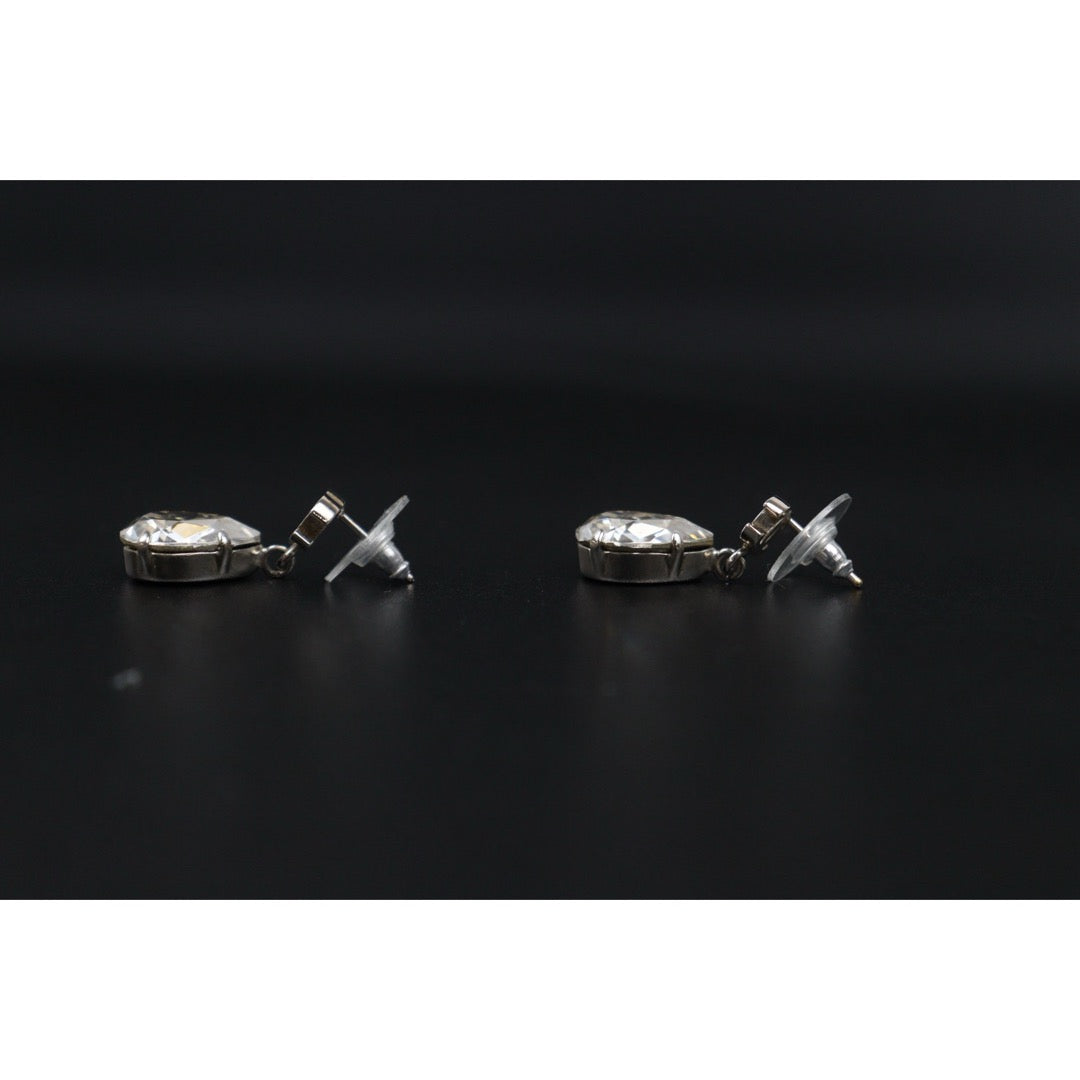 Very Good ( Rank A) ｜CHANEL  COCO Mark Rhinestone Earrings ｜V25073109