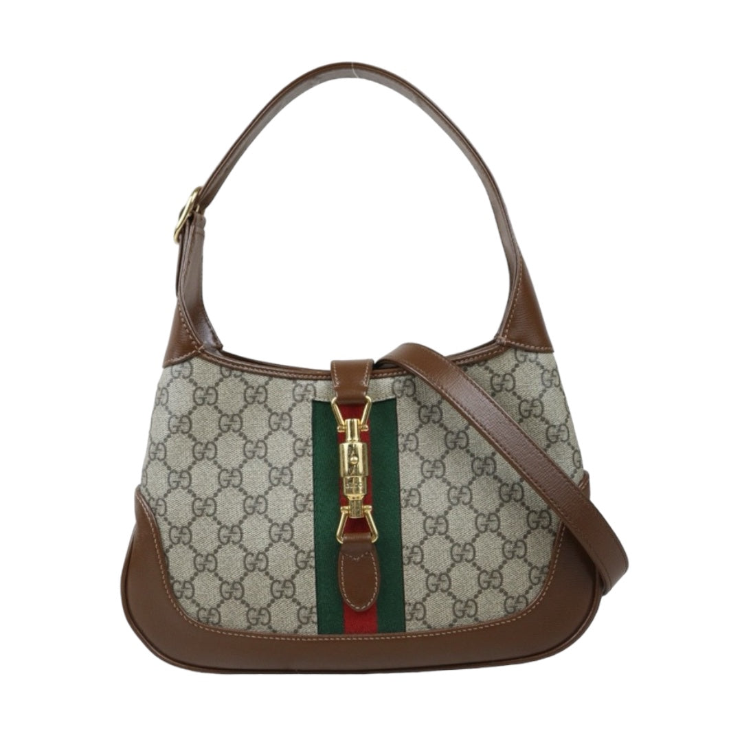 Rank A ｜ GUCCI Tan Monogram Canvas Hobo Jackie O Bag With Shoulder strap｜S24071402