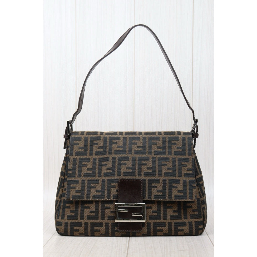 Good ( Rank AB)｜ FENDI Zucca Mamma Baguette Shoulder Bag ｜Q25010703