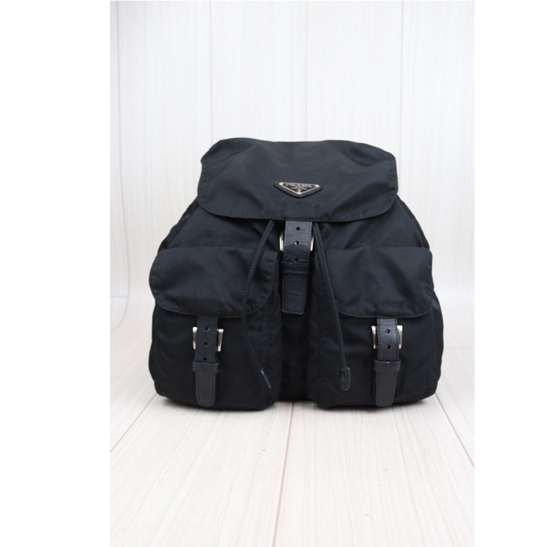 Rank AB｜Prada Nylon Backpack Medium Black｜V23110922