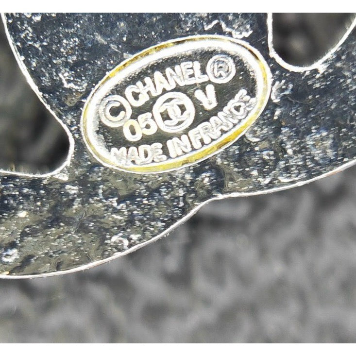 Include Authentic Detective Certificate of Authenticity｜Very Good ( Rank A) ｜CHANEL 05V COCO Mark  Rhinestone Earrings Made In 2005Year｜S26061006