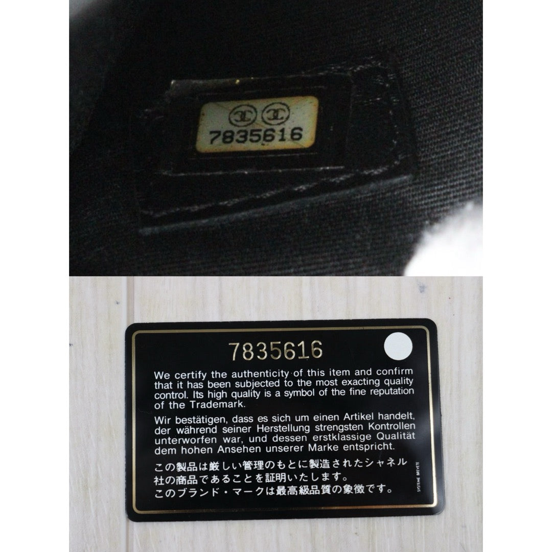 Very Good ( Rank A)｜ CHANEL Caviar Skin Calf Leather Tote Bag Black Made In 2002～2003Year｜S25110426