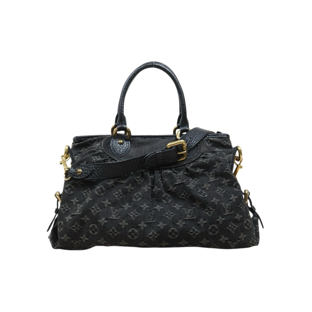 Good ( Rank AB)｜ LV Denim Monogram Black Tote Bag Shoulder Bag｜26030801
