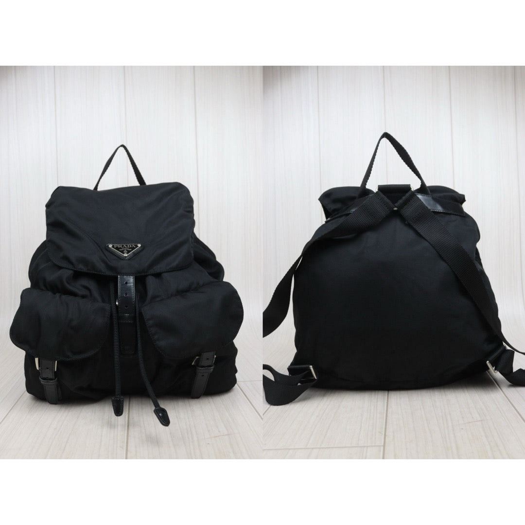 Good ( Rank AB)｜Prada Nylon Backpack Medium Black｜25100603
