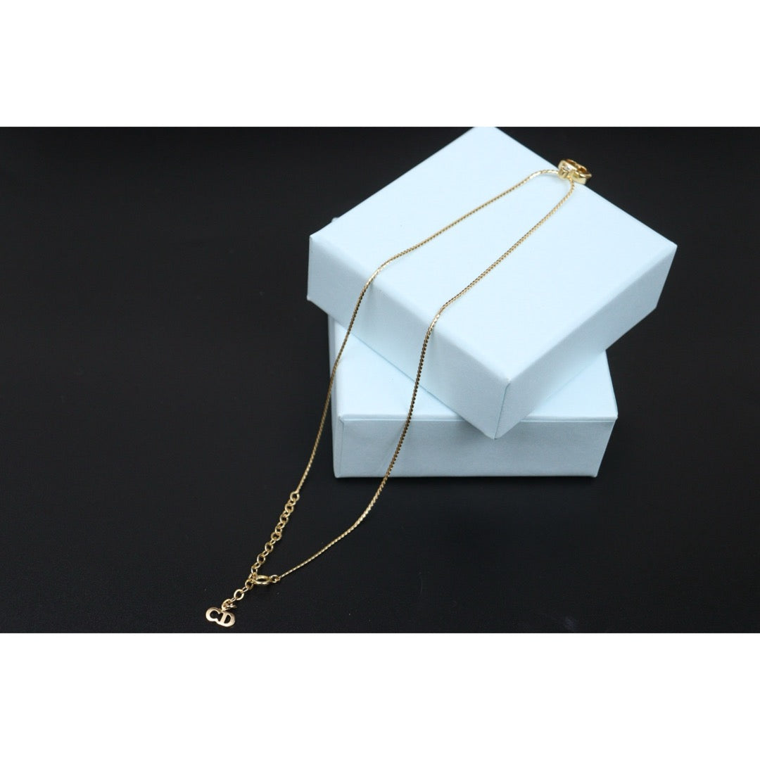 Very Good ( Rank A) ｜ Dior CD Rhinestone Necklace ｜V25061910