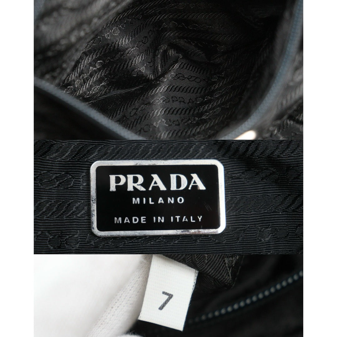Include Entrupy Certificate of Authenticity｜Very Good ( Rank A) ｜Prada  Nylon Black Backpack Medium ｜26091405