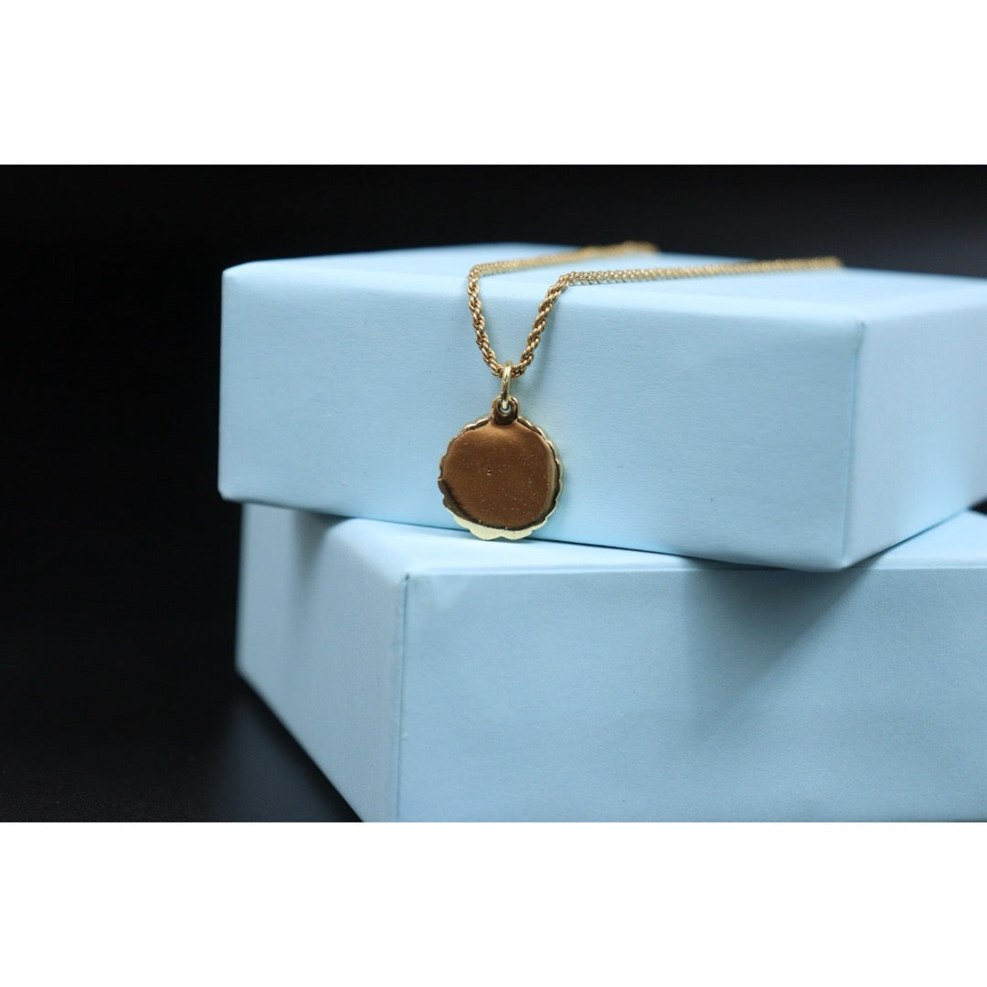 Very Good ( Rank A) ｜ Dior CD Round Necklace Golden ｜26021303