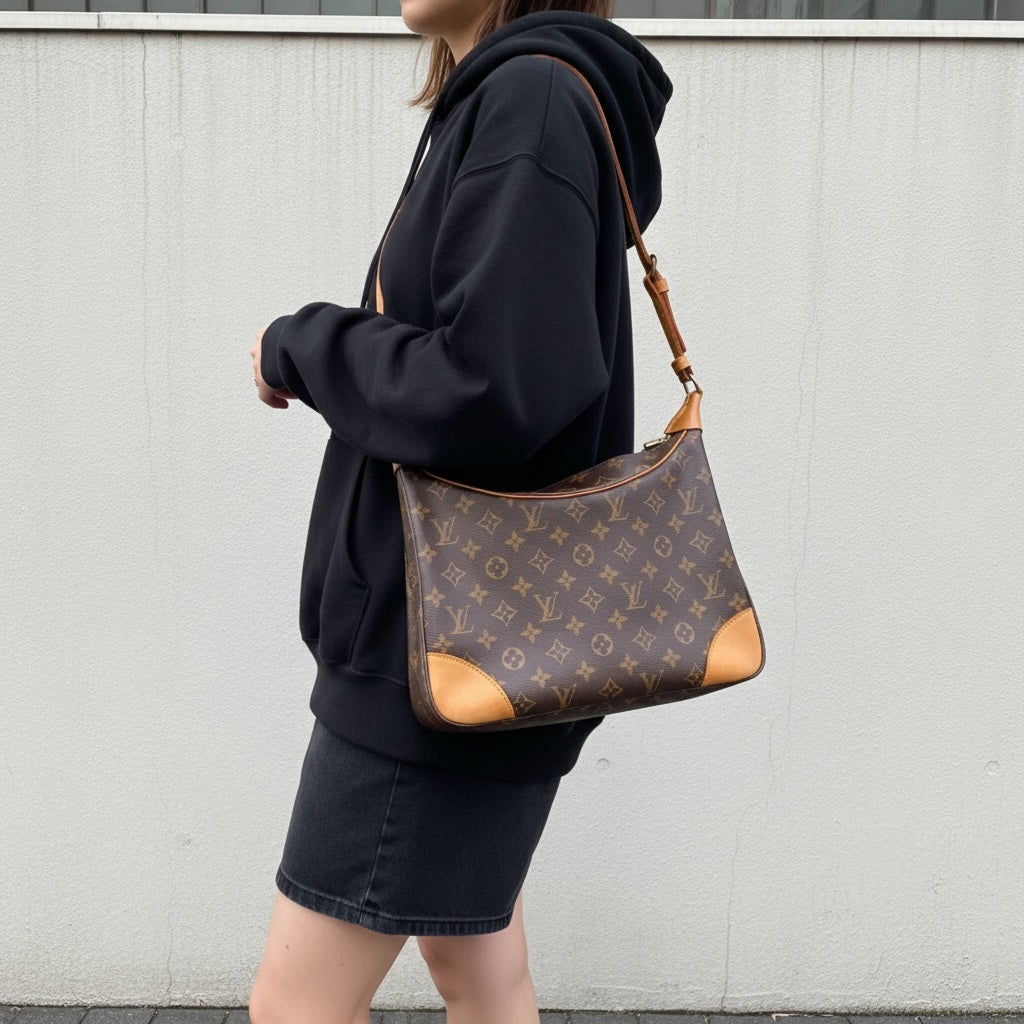 Include Entrupy Certificate of Authenticity｜Good ( Rank AB)｜Louis Vuitton Monogram Boulogne 30 Shoulder Bag ｜26041407