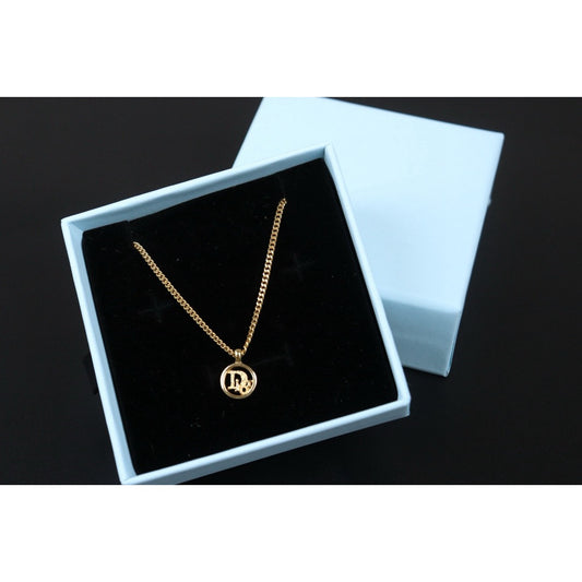 Very Good ( Rank A) ｜ Dior CD Necklace Gold Plated ｜V24071119