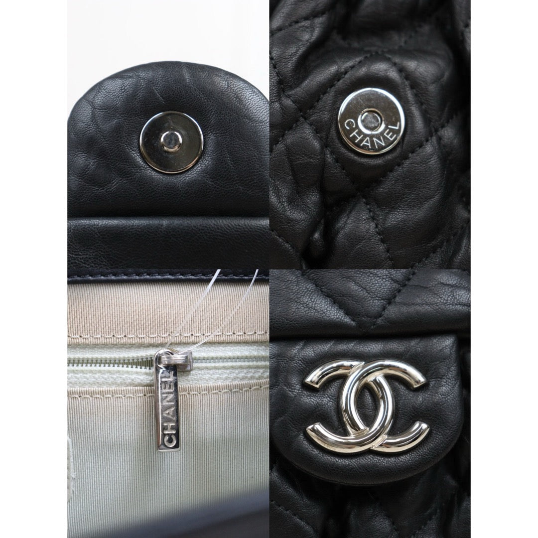 Good ( Rank AB)｜ CHANEL Vintage Goat Skin Cloud Bag Shoulder Bag Black Made In 2011Year｜P25051602