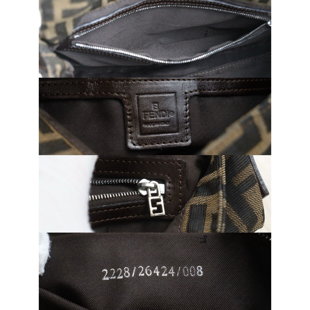 Good ( Rank AB) ｜ FENDI Zucca Mamma Baguette Shoulder Bag ｜S25110403