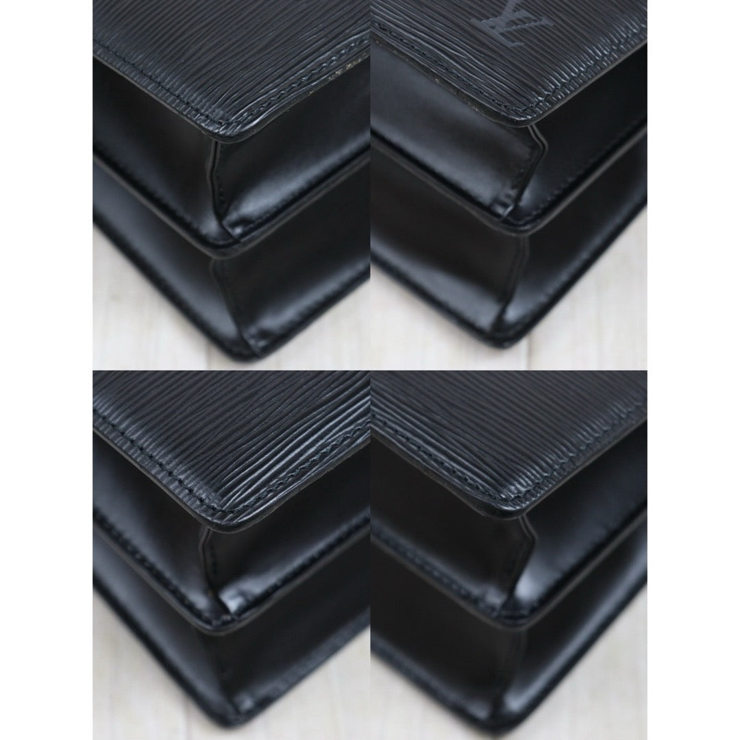 Include Entrupy Certificate of Authenticity｜Good ( Rank AB)｜ Louis Vuitton Epi Capucines Shoulder Bag Black｜26051307