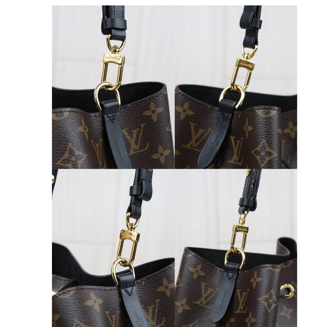 Rank A ｜ LV Monogram Shoulder Bag Black｜24010817