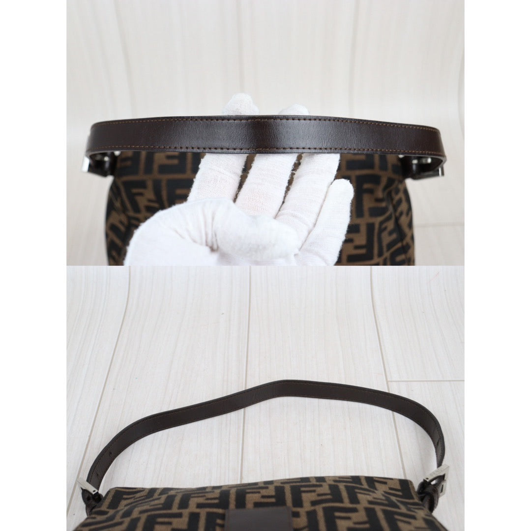 Rank A｜ FENDI Zucca Mamma Baguette Shoulder Bag ｜23113003