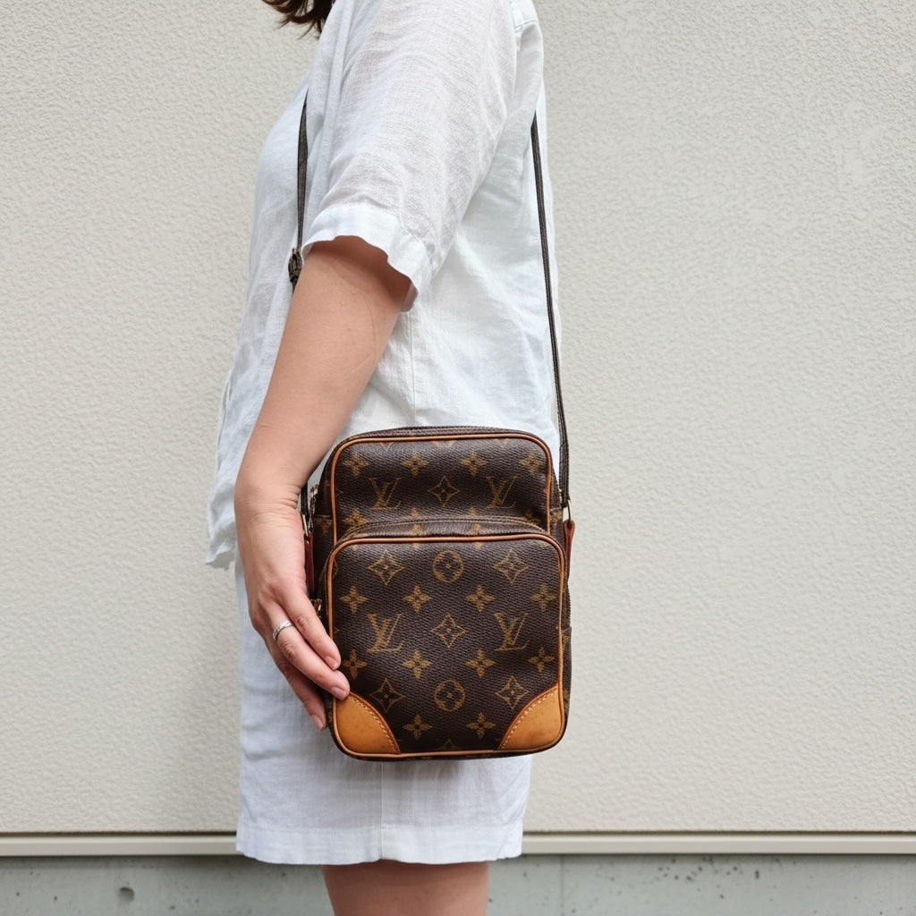 Include Entrupy Certificate of Authenticity｜Good ( Rank AB)｜ Louis Vuitton Monogram Amazon Shoulder Bag｜26042804