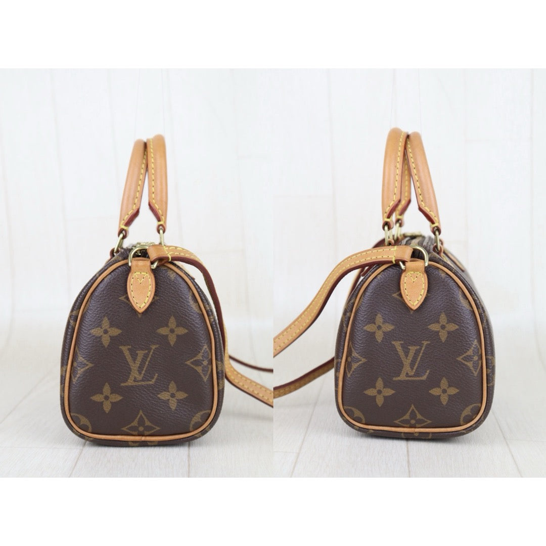 Good ( Rank AB)｜LV Monogram Nano Speedy  Shoulder Bag｜S25092802