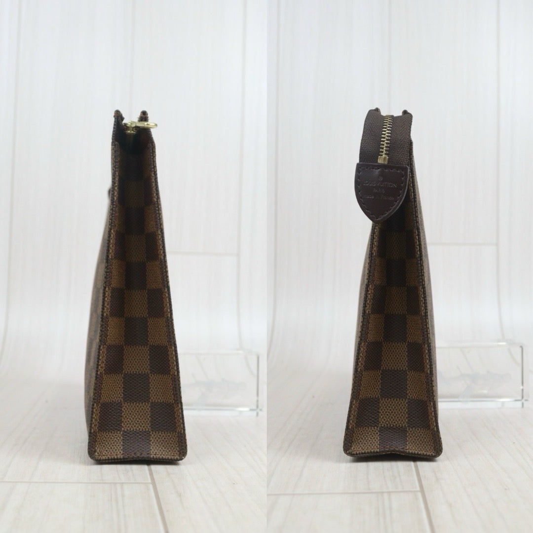 Include Entrupy Certificate of Authenticity｜Good ( Rank AB)｜ Louis Vuitton Truth Toilet 26 Damier Cosmetic Pouch Handbag｜26072401