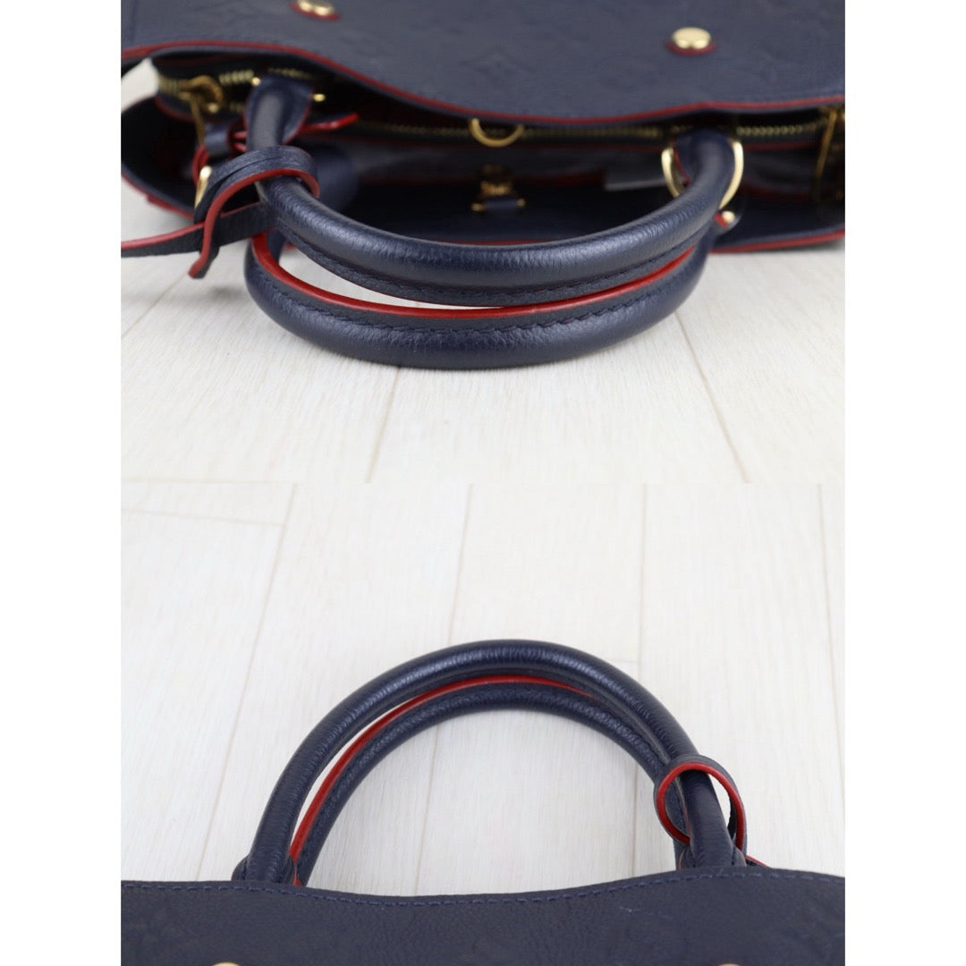 Very Good ( Rank A) ｜LV Monogram Montaigne BB Hand Bag Blue Shoulder Bag｜S25092804