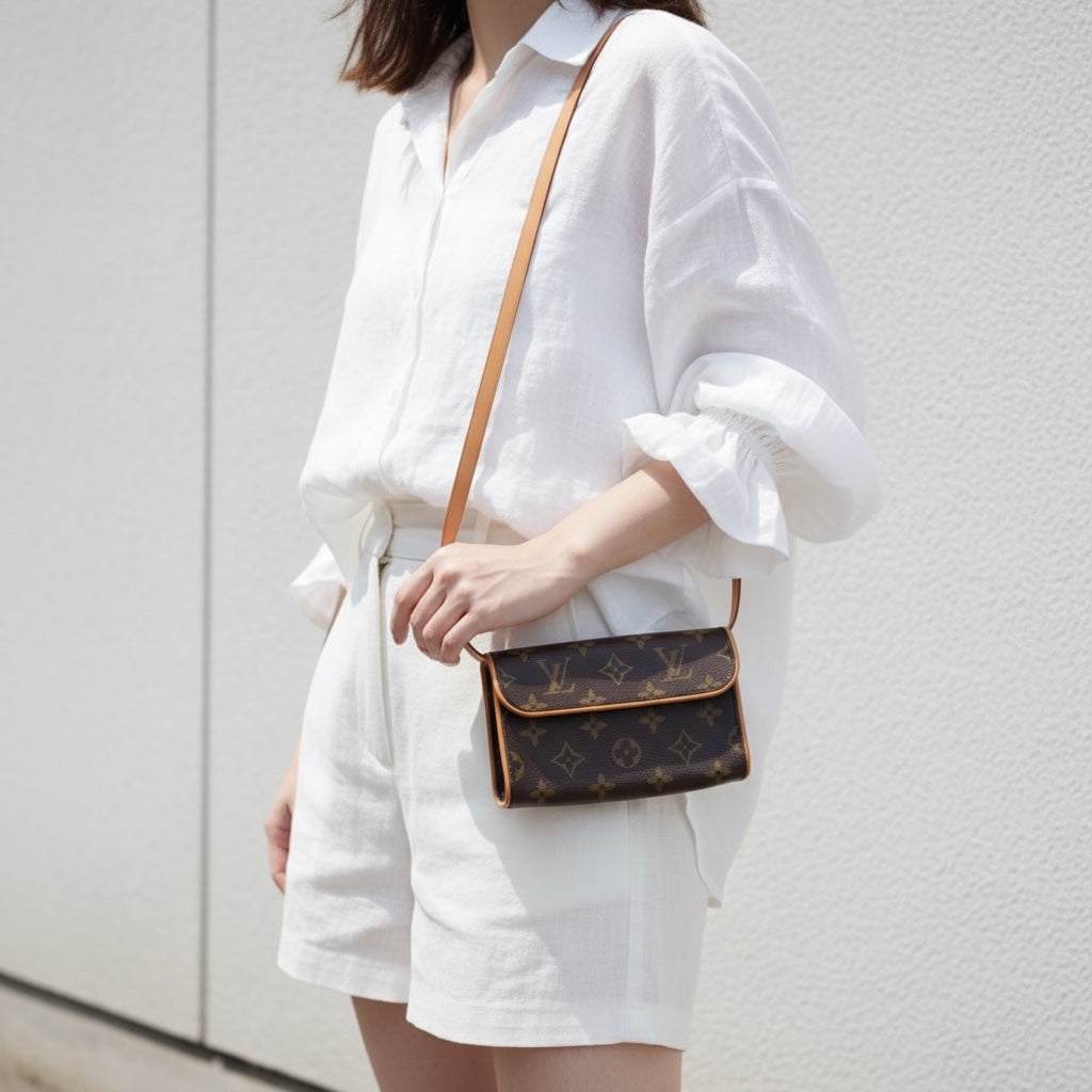 Include Entrupy Certificate of Authenticity｜Very Good ( Rank A)｜ Louis Vuitton Monogram Florentine Waist Bag ｜26051404