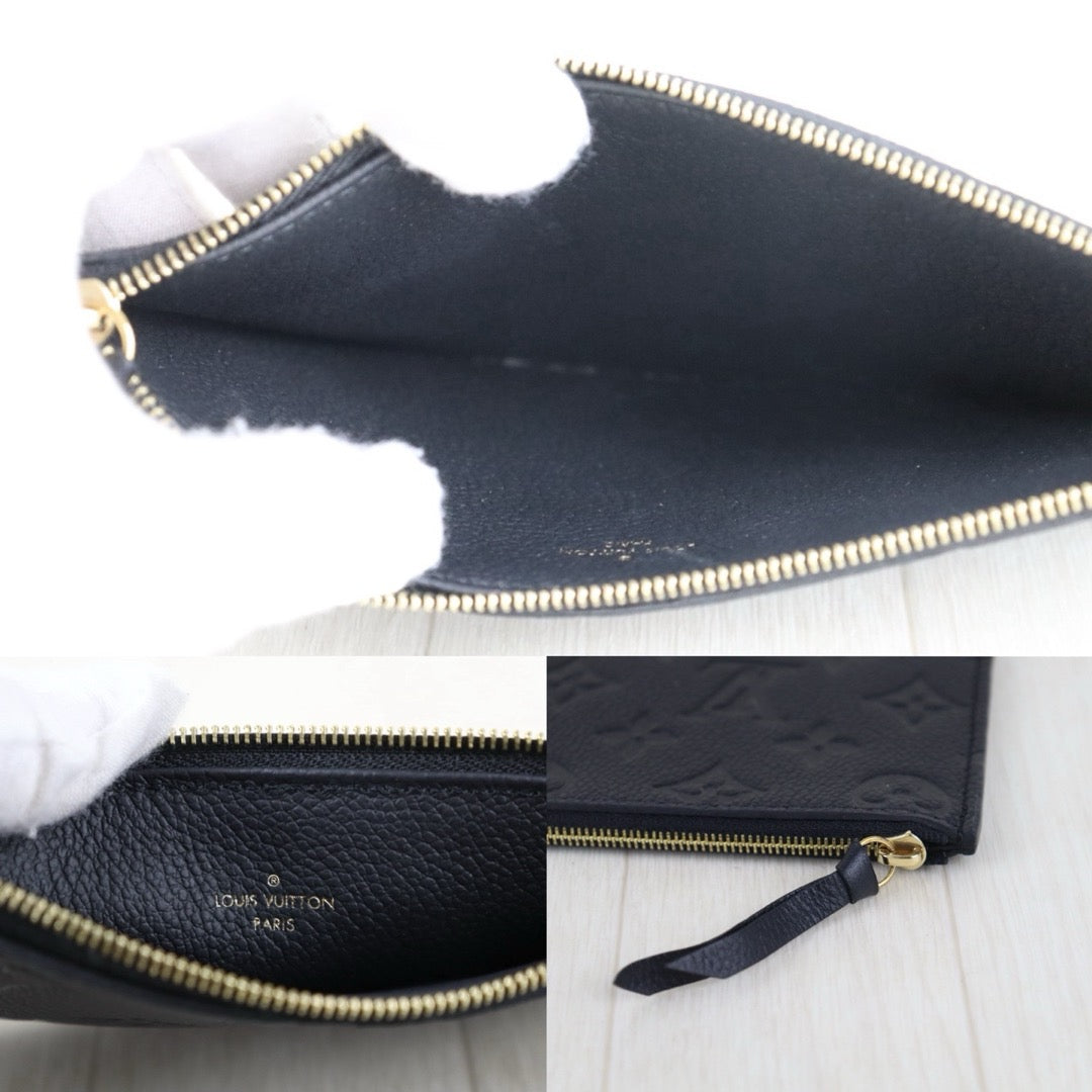 Include Entrupy Certificate of Authenticity｜Very Good ( Rank A)｜Full Set Louis Vuitton Monogram Empreinte Pochette Felicie Shoulder Bag Black  IC Chips Model｜S26060132