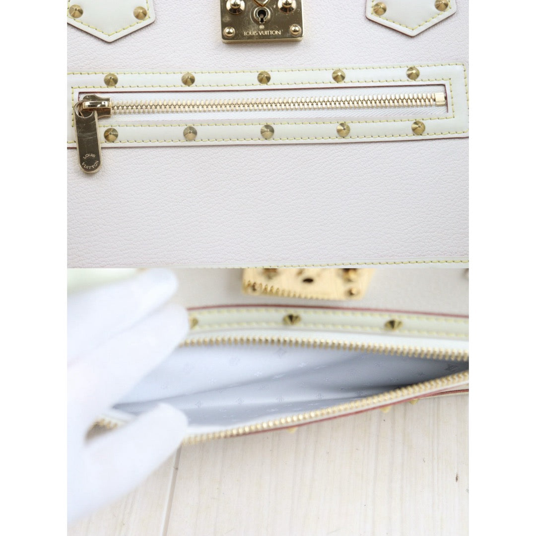 Good ( Rank AB)｜ LV Fabulo Suhari Studded Handbag White ｜Y25072903