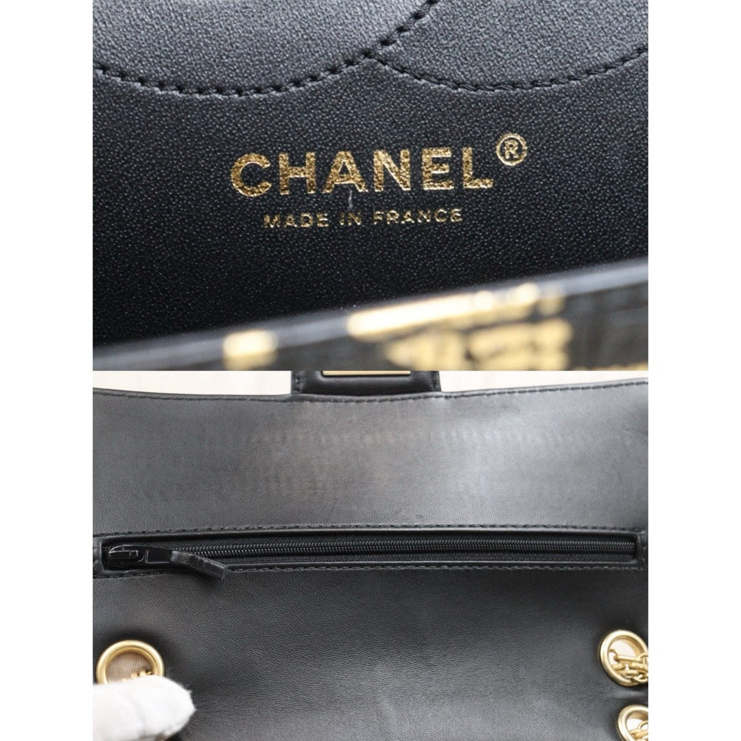 Good ( Rank AB)｜ CHANEL 2.55 Double Flap Graffiti Crocodile Pattern Matelasse Chain Shoulder Bag Limited edition  Made in 2019-2020Year｜Y25110425