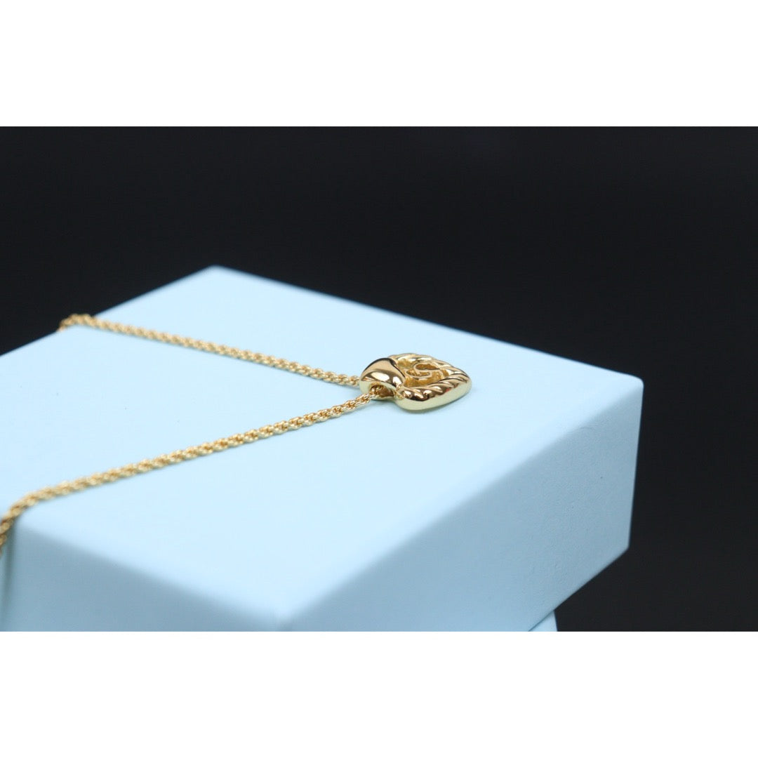 Very Good ( Rank A)｜ Dior CD Heart  Necklace Earring Set ｜V25110619