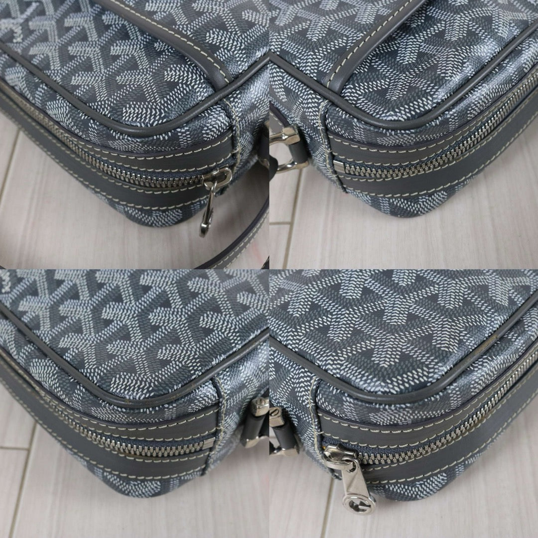 Include Entrupy Certificate of Authenticity｜Good ( Rank AB)｜ Goyard Cap-vert Camera Shoulder Bag Grey｜S26073114